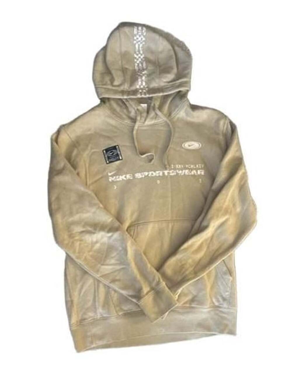 Nike Sportswear JDI Hoodie Size S Beige Graphic Pullover